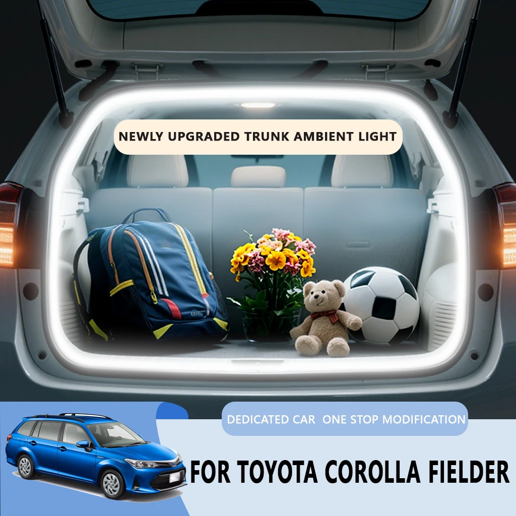 

For Toyota Corolla Fielder auris trunk light modification light Atmosphere lights White warm white Rear Trunk LED Light Bar