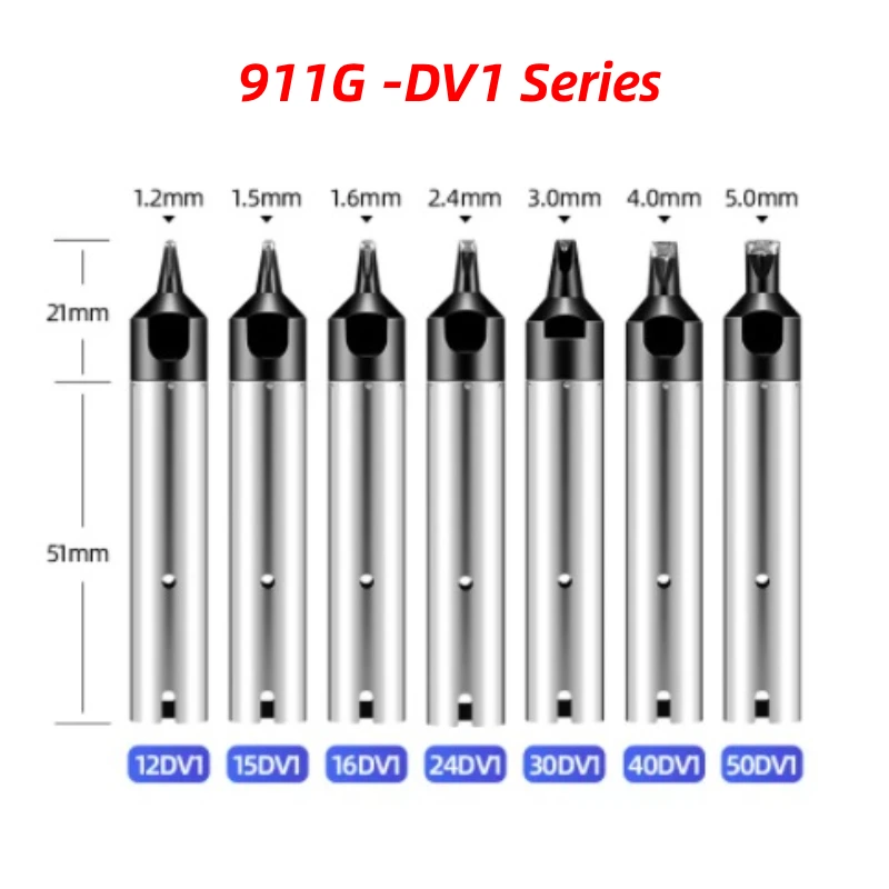 911G Series Electric Soldering Iron Tips 16 20 24 30 40 50 60DV1 Soldering Tools For Automatic Soldering Machine