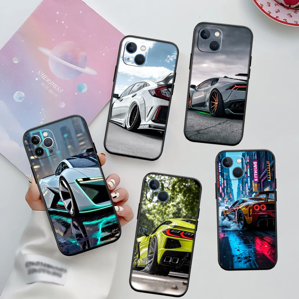 Новый высококачественный чехол для телефона II68 Supercar Car для Redmi Note 8 9 Pro Max 9S 9T 9C NFC A7 8T 8A 10A A3 A3X A4
