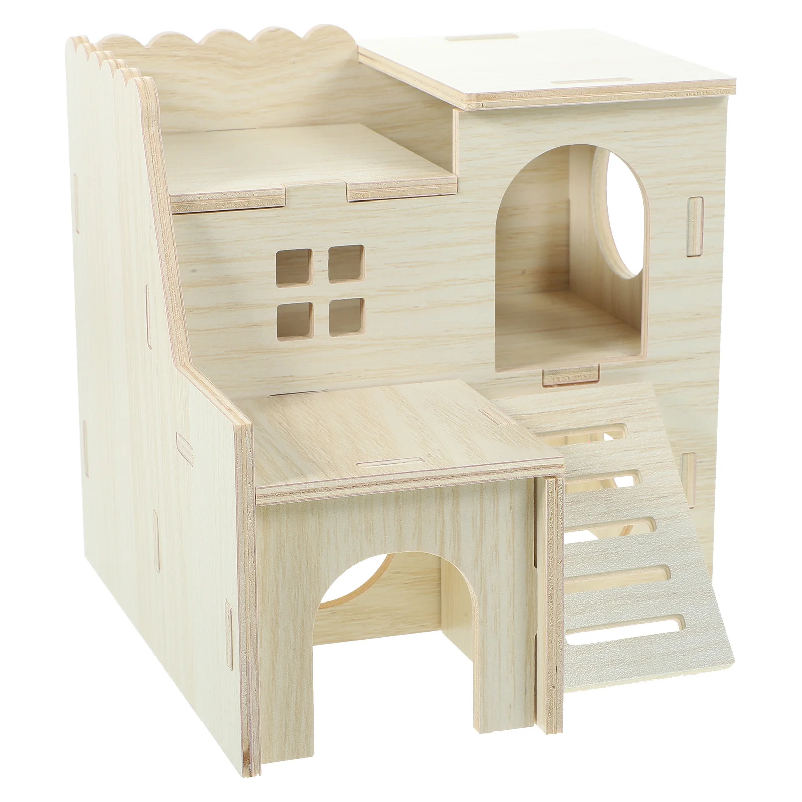 Bunny House The Delicate Wear-resistant Rat Hideout Guinea Pig Wooden Supplies