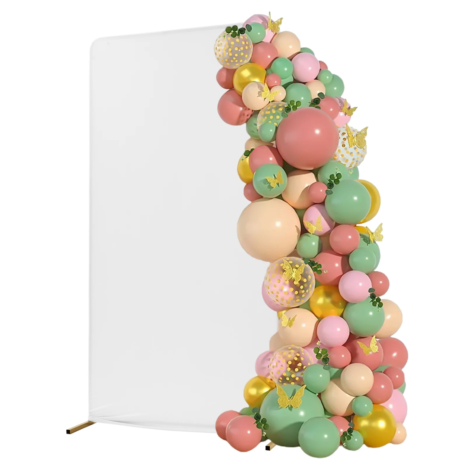 Retângulo casamento Backdrop Stand, Quadro Backdrop moderno, 1x2m