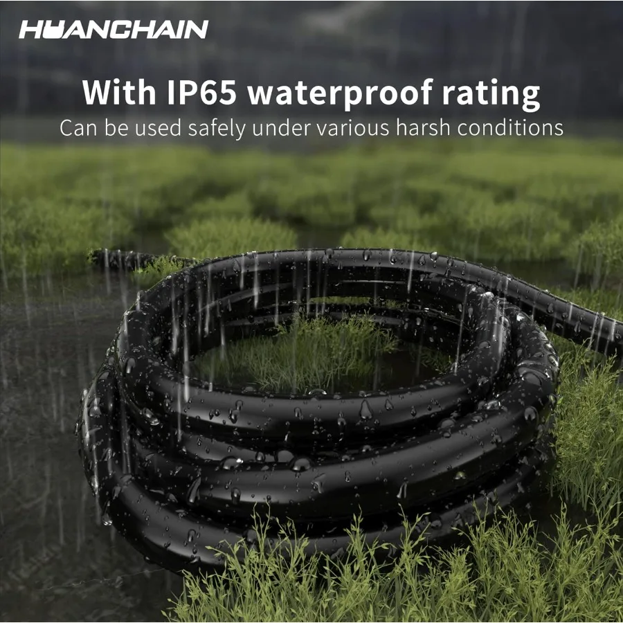 Cavo di prolunga per generatore da 25 piedi e 30 A per impieghi gravosi con connettori a 3 poli Calibro 10 125 V SJTW Cavo di bloccaggio giallo da NEMA L530P a L5