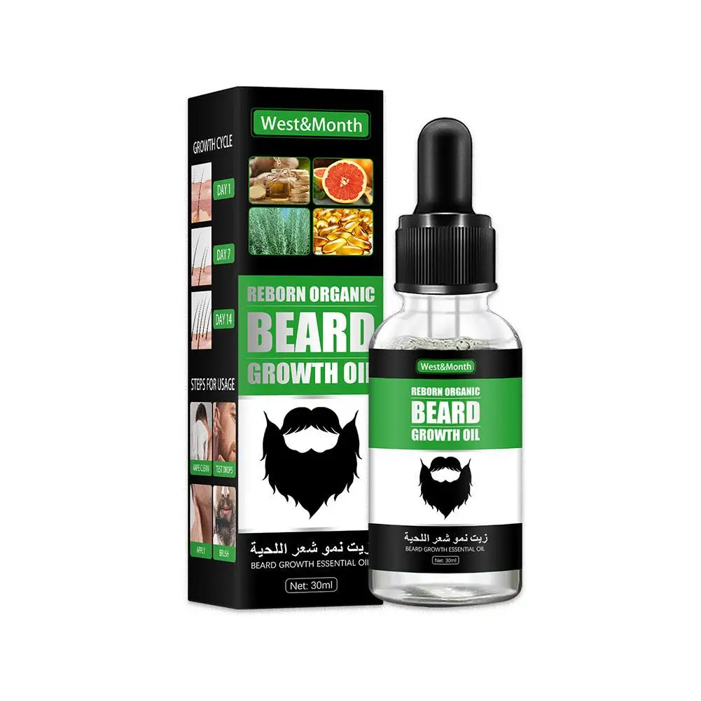 Aceite líquido para el crecimiento de la barba para hombres, aceite suave para el mantenimiento de la barba, hidratante, cuidado de la barba, N3h2, 30ml, 1 botella