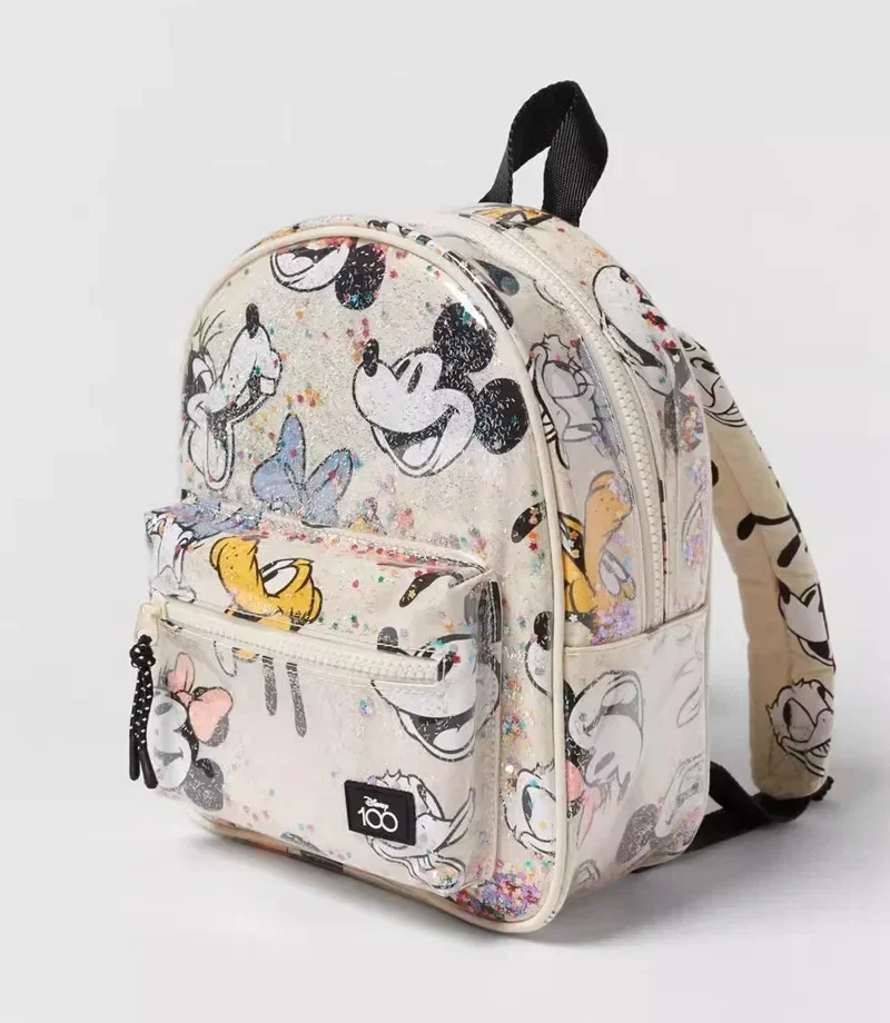 Disney-Cartable de dessin animé mignon pour enfants, sac à dos TureMouse, Mini Minnie, sac initié, filles et garçons, chaud, nouveau, 2024