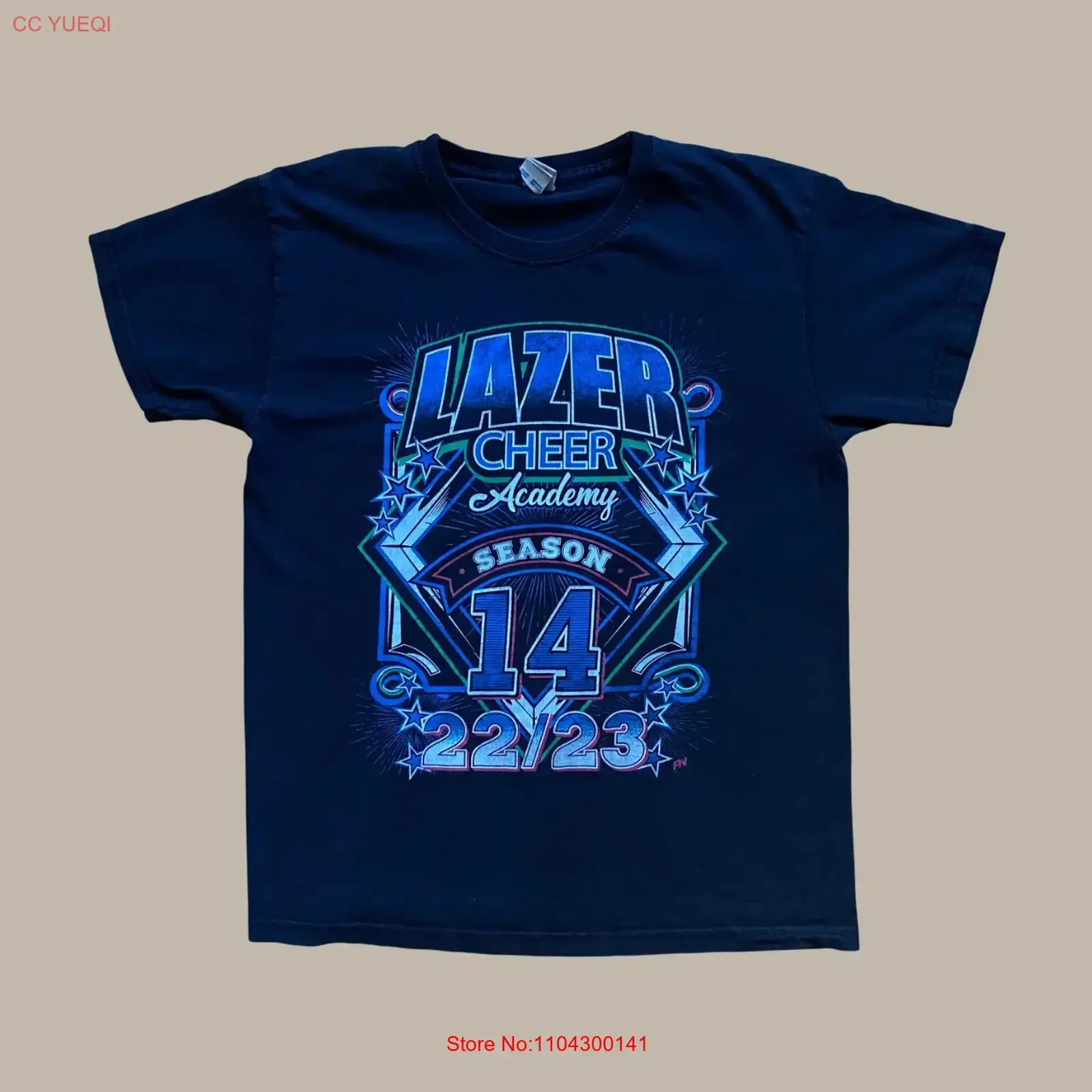 Vintage Lazer Cheer Academy T Shirt Season 14 22 23 Cheerleading vintage Washed homme Unisex Soft graphic Casual