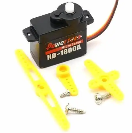 POWER HD-1800A 18.0 oz / 0.08 sec (4.8 & 6.0V) 8g Plastic Gear Micro Servo reat general-purpose For RC helicopter airplane