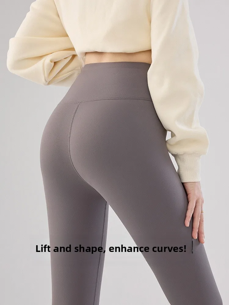 Pantalon de Yoga taille haute pour femmes, vêtements d'extérieur, en peau d'arche, contrôle du ventre, levage des fesses, Boting, hiver