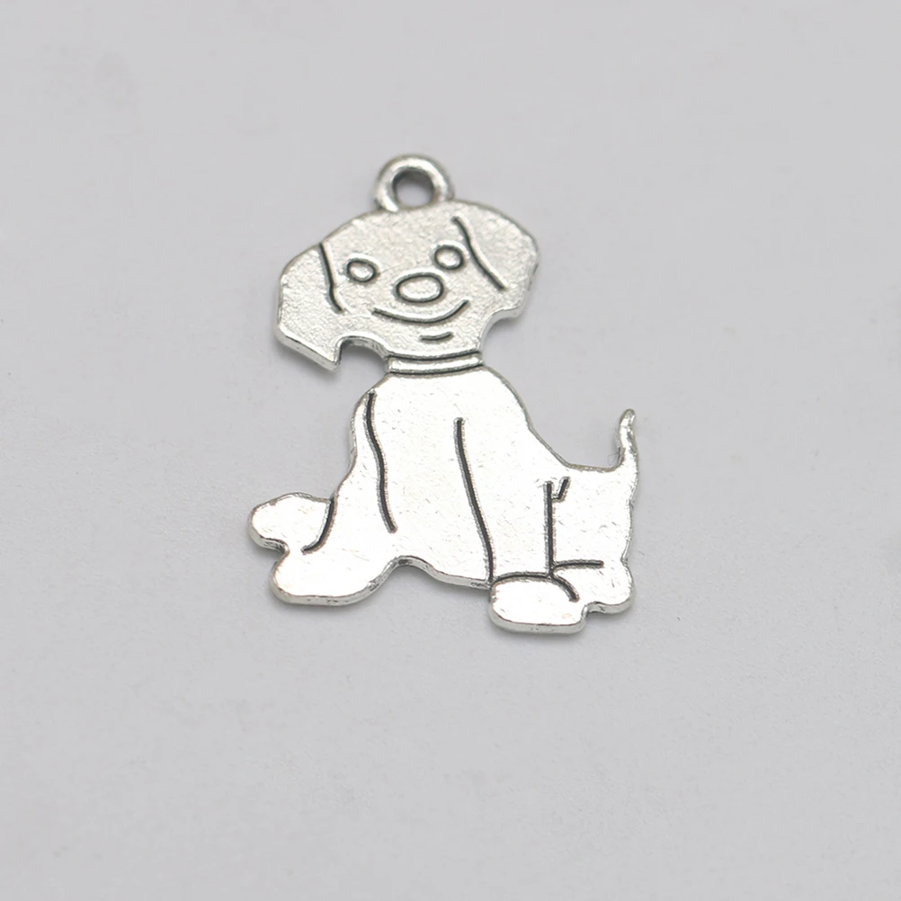 

10 Pcs Alloy Puppy Pendant Charm Jewelry Making Pendants Small Animals DIY Charms