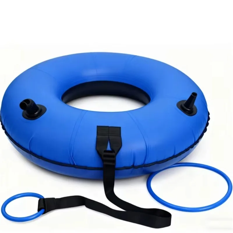 

Quick Inflation Winter Donut Sled Built With Durable Material and Convenient Carry Handles for Instant Outdoor Fun