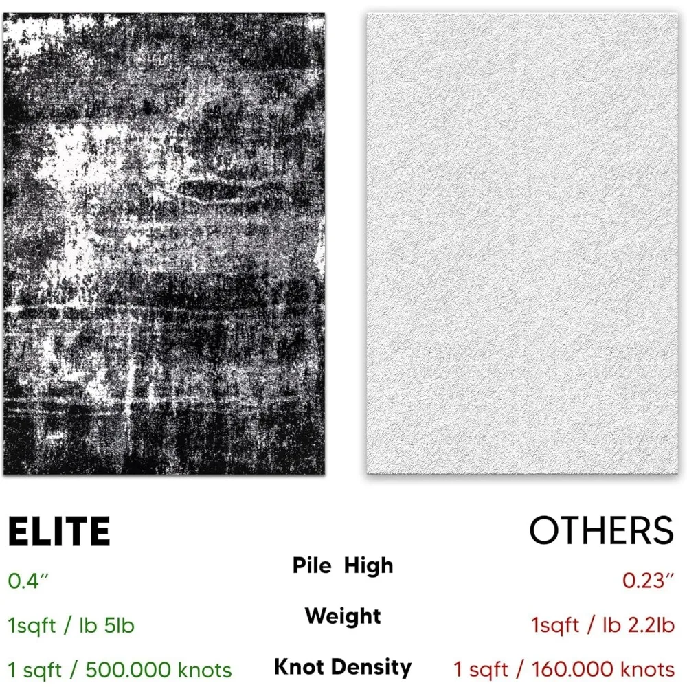 Абстрактные коврики 3x5 без линяния для кухни, гостиной, спальни, столовой, прихожей - современные декоративные коврики