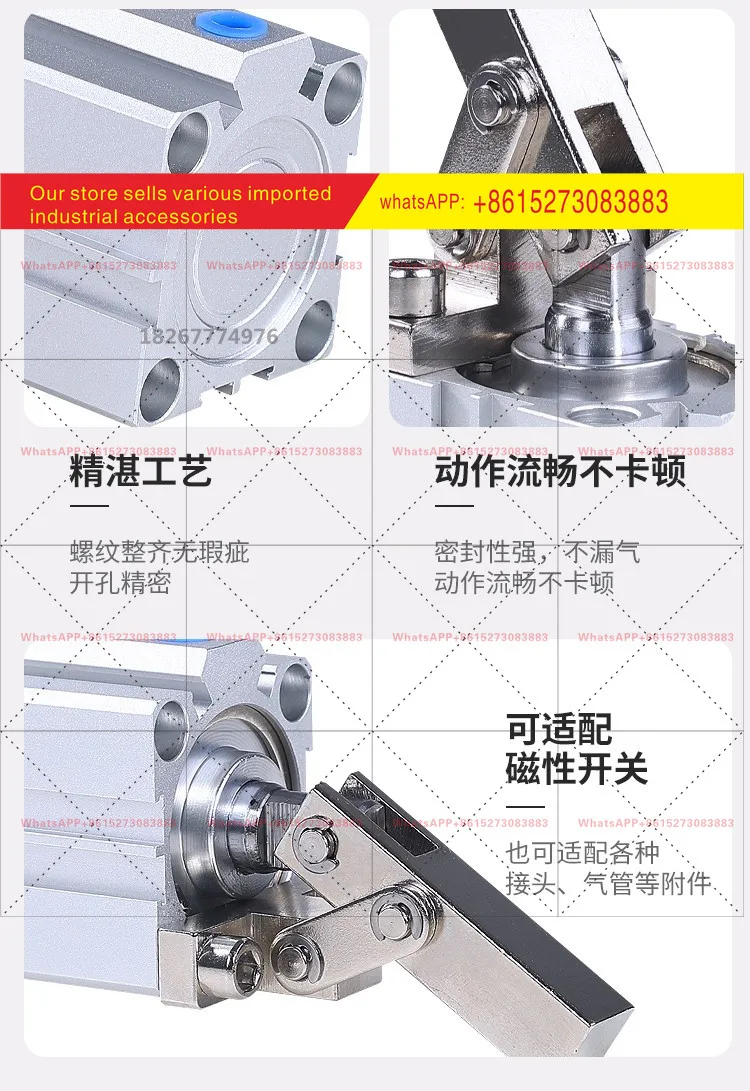 Lever cylinder ALC/JGL-25X32-40/50-63 clamping cylinder with magnetic die crossarm double pressure plate pressing cylinder