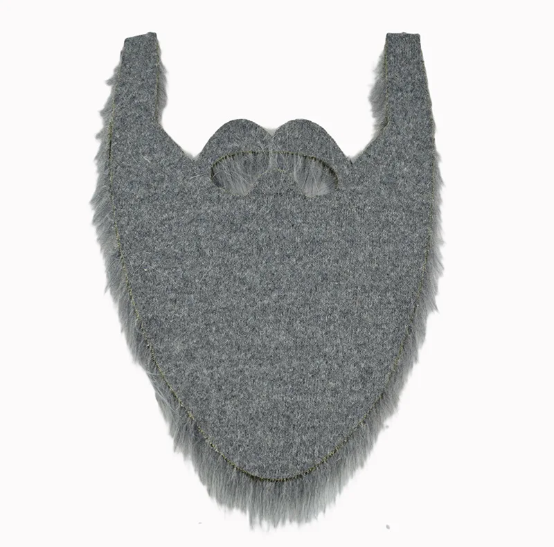 1pc DIY 멋진 드레스 가짜 수염: 긴 솜털, 콧수염, 크리스마스 파티 소품