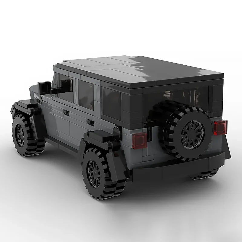 Moc Baustein Schwarz Off-Road SUV Auto Modell Mobile Labor Technologie Modulare Baustein Geschenk Weihnachten Spielzeug DIY Set Montage