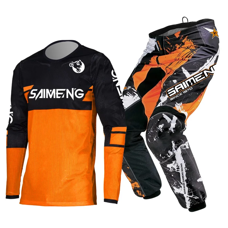 motorcycle suit cross child Enduro 3 4 5 6 7 8 9 10 11 12 year motocross jersey and pant kid off-road mx mtb