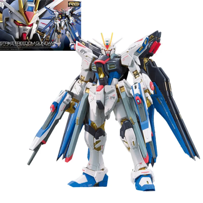 

Original Genuine Gundam RG Strike Freedom ZGMF-X20A 1/144 Gunpla Assembled Model Kit Action Figure Anime Figure Toy For Children