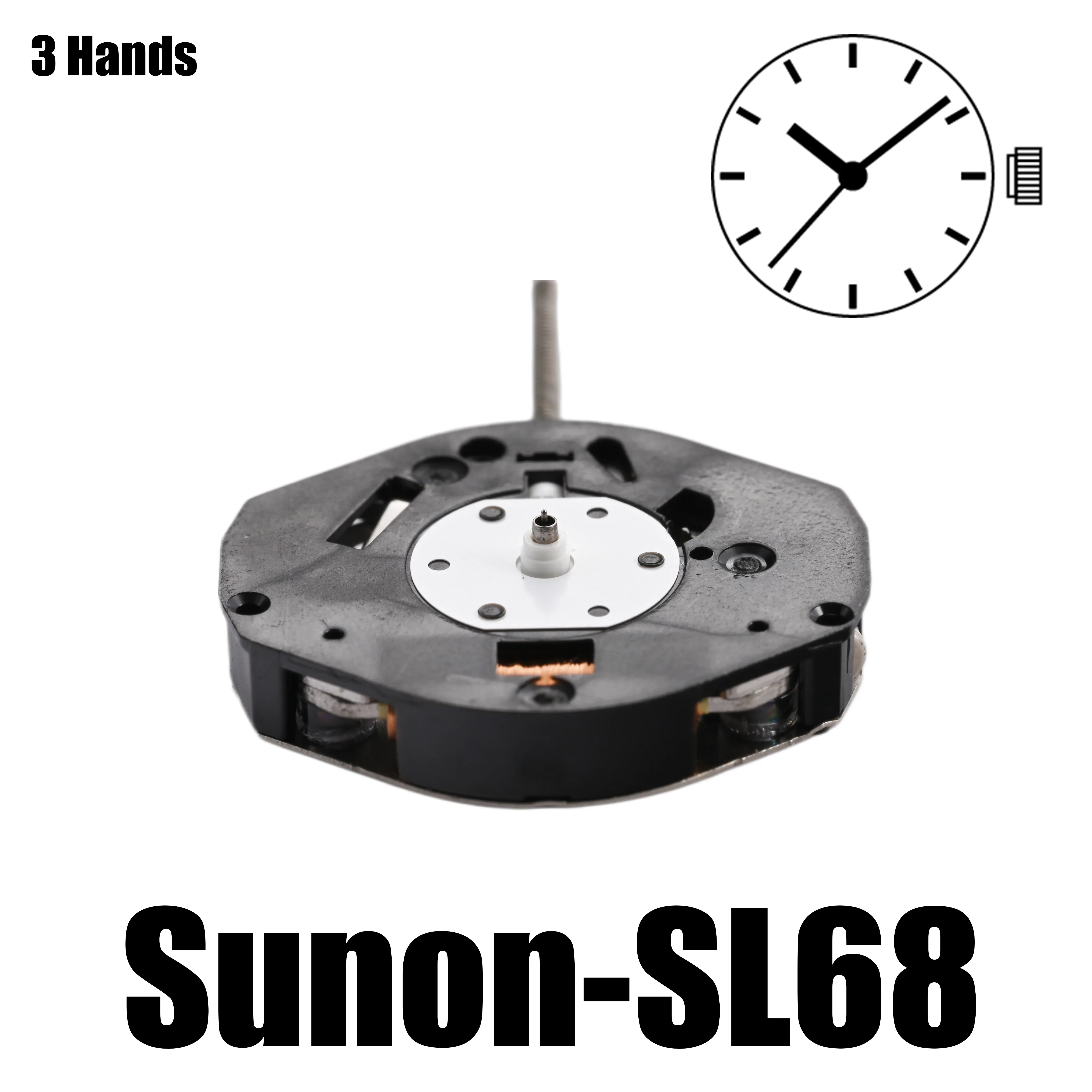 100PCS Sunon SL68 Movement Quartz Movement Repair Replacement SL68 For Watches Repair Parts Watch Aftermarket Replacements