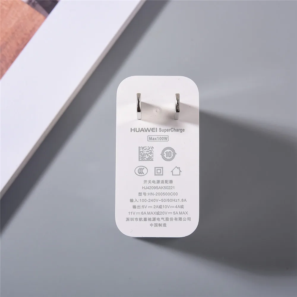هواوي 100 واط ماكس محول الشحن الفائق 100 سنتيمتر 6A USB نوع C كابل شحن سريع ل P30 P40 P50 لايت بورا 80 70 ماتي 50 40 30 20 برو