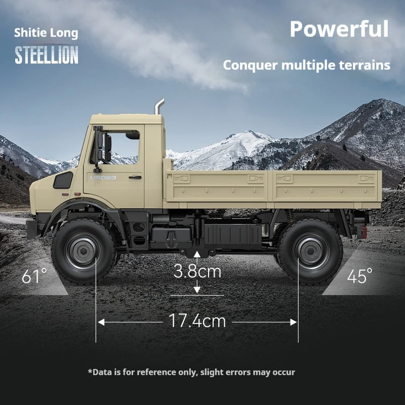 2.4g rc rastreador 4wd unimog h6002 rc caminhão 1:20 controle proporcional mudança mecânica veículo rc modelo simulado brinquedos carro
