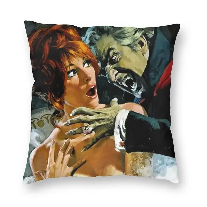 The Fearless Vampire Killers Cushion Cover 45x45 Home Decorative 3D Print Halloween Horror Movie Throw Pillow Case for Sofa Car