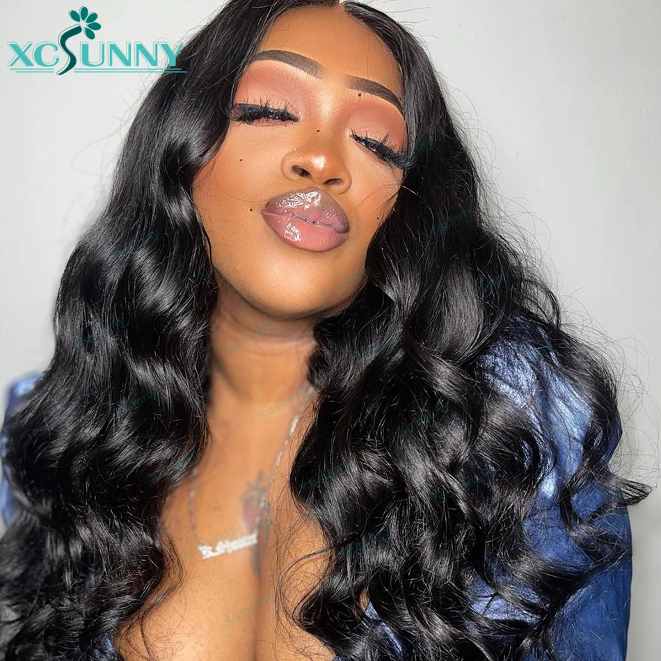 Bouncy Curly Human Hair Wigs Glueless 13x6 HD Lace Frontal Wigs Loose Wave Lace Front Human Hair Wig Pre Plucked For Black Women