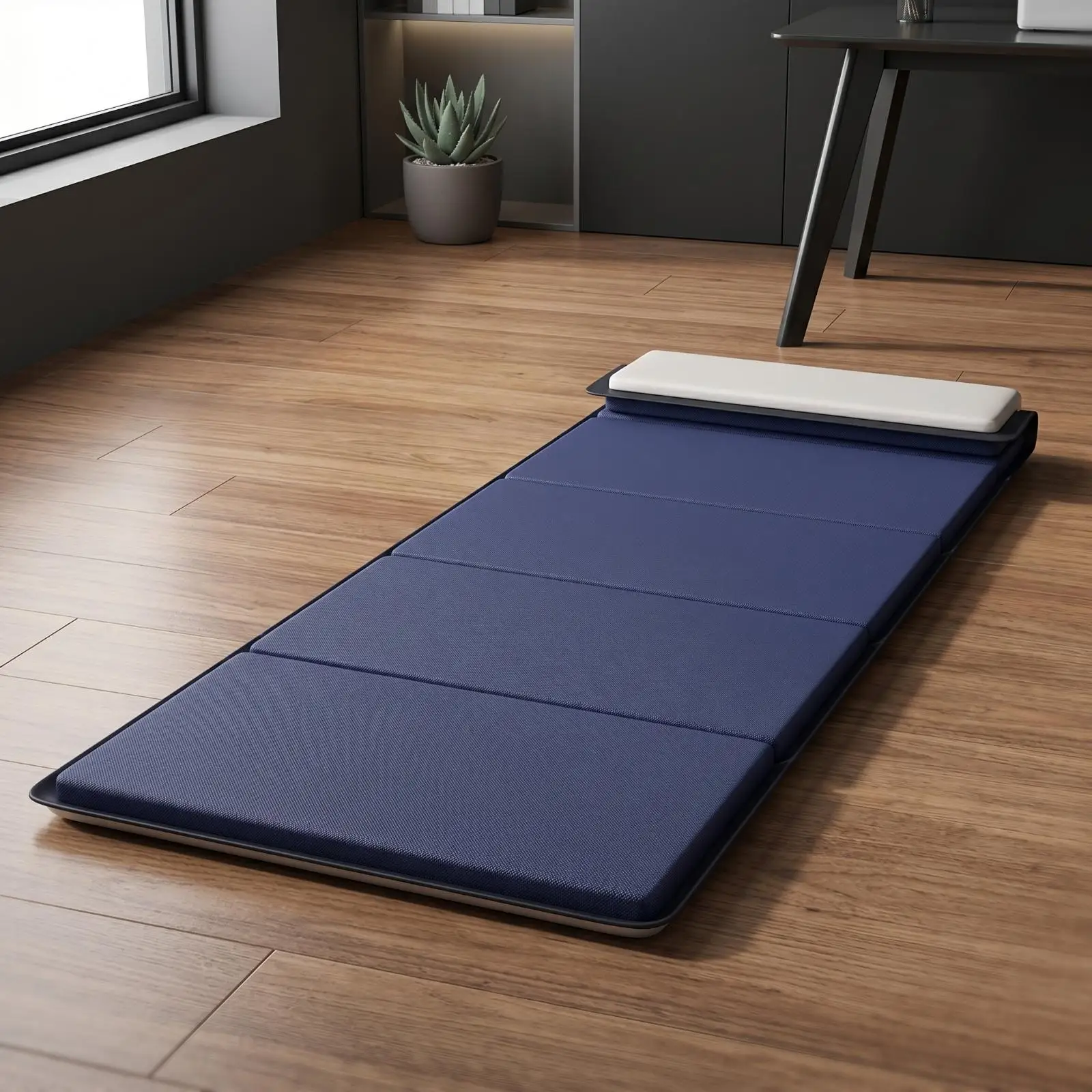 Sleeping Mat with Pillow Soft Foldable Sleeping Mat Slim for Fitness, Guests