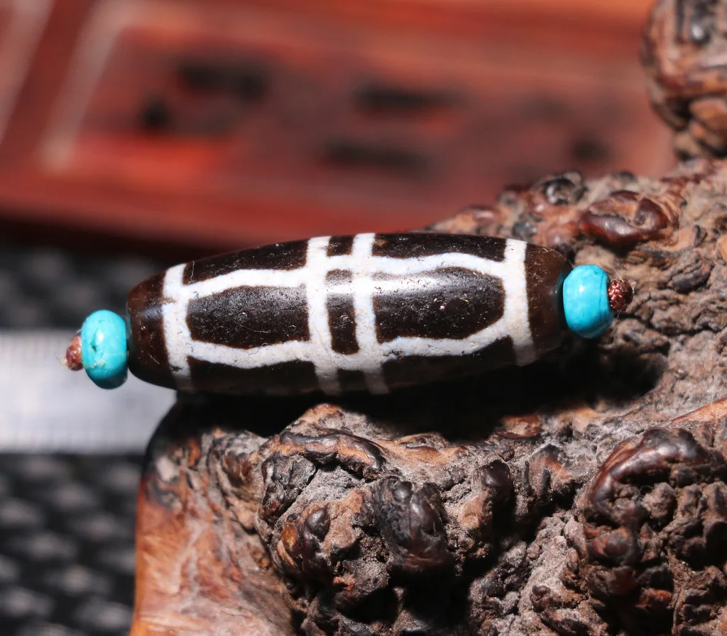 LKbrother Treasure Ultra Energy Tibetan Old Agate KingKong Faqi Vajra Dorje dZi Bead Fit For Making Bracelet Totem UPD211202K01