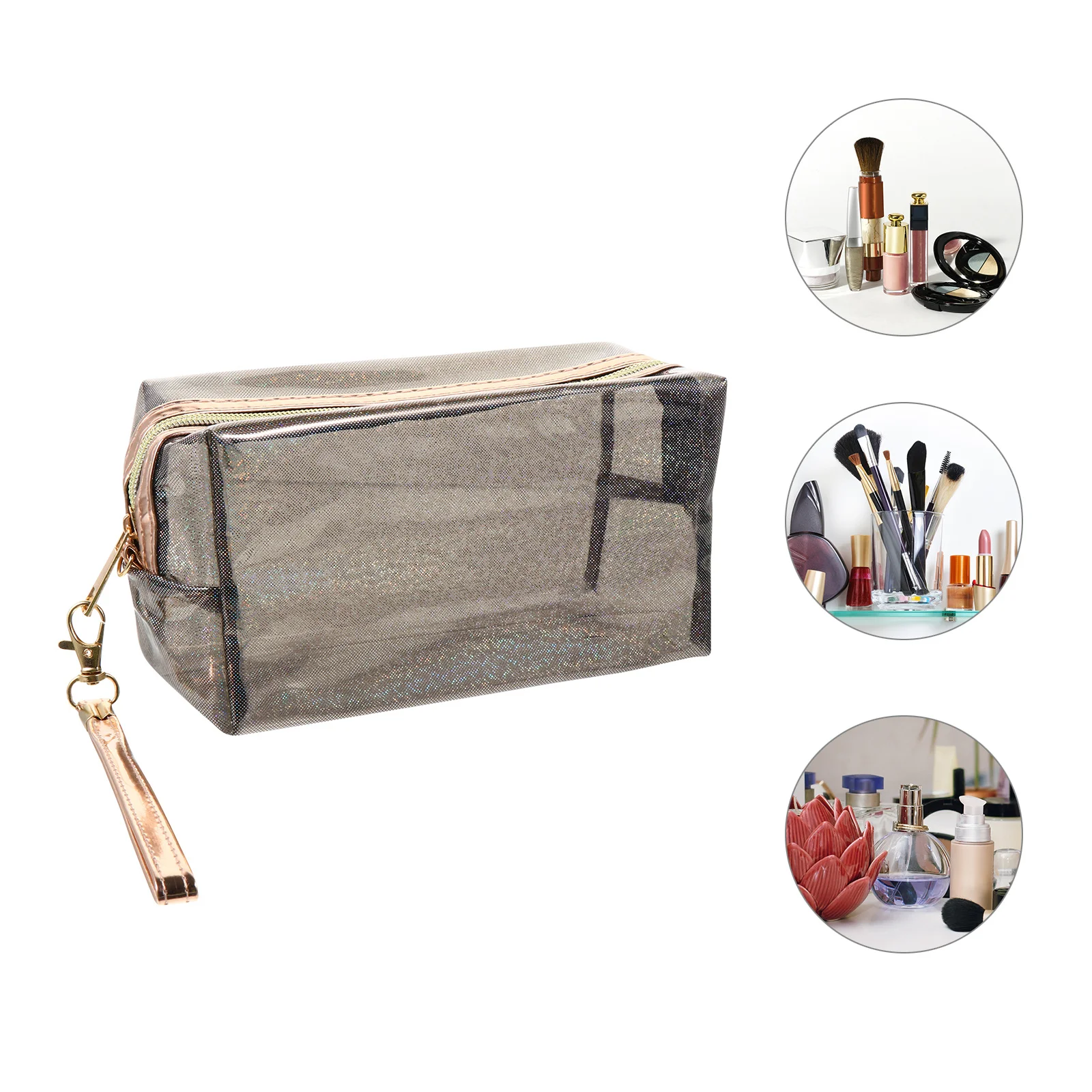 

Waterproof Makeup Bag Portable Pvc Travel Toiletry Bag Large Capacity Cosmetics Storage Pouch For Camping Outdoor Multi-Purpose