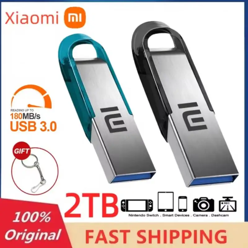 Xiaomi USB 3.0 PEN Drive 128GB 256GB 512GB แฟลชไดรฟ์ USB ความเร็วสูง2TB USB Memory 1TB Windows 11 PRO คีย์สำหรับแท็บเล็ต CDS