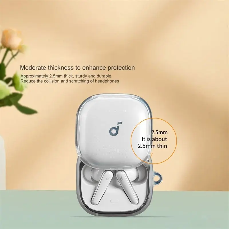 

Clear case For Anker Soundcore Liberty 5 Case Wireless Liquid Silicone Case For Anker Soundcore Liberty 5 Protect Cover