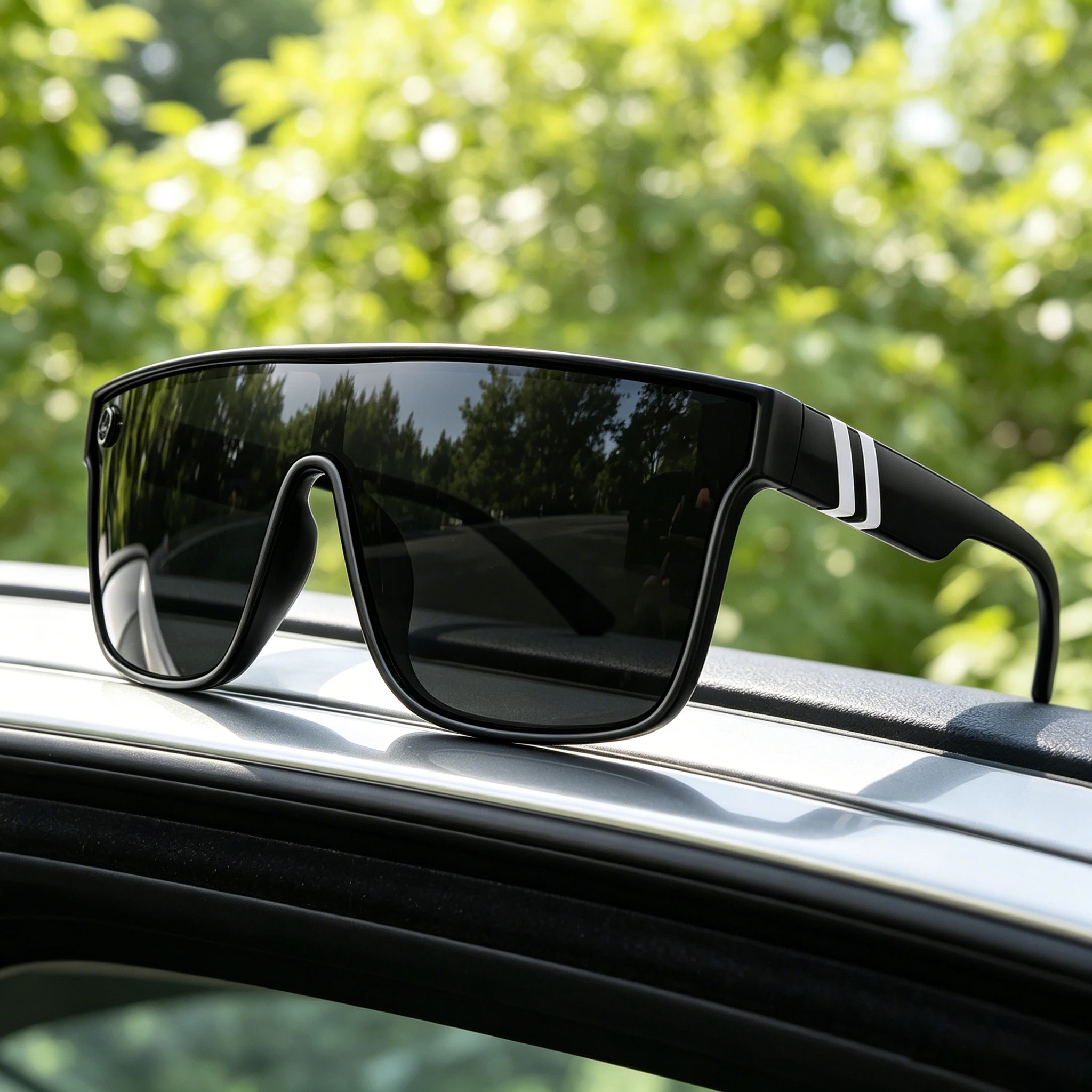 Neue Marken-Damen-Sonnenbrille im Quadrat-Stil, farbig, UV400-Schutz, vielseitige Sport- und Luxus-Outdoor-Brille für Mädchen und Damen zum Radfahren