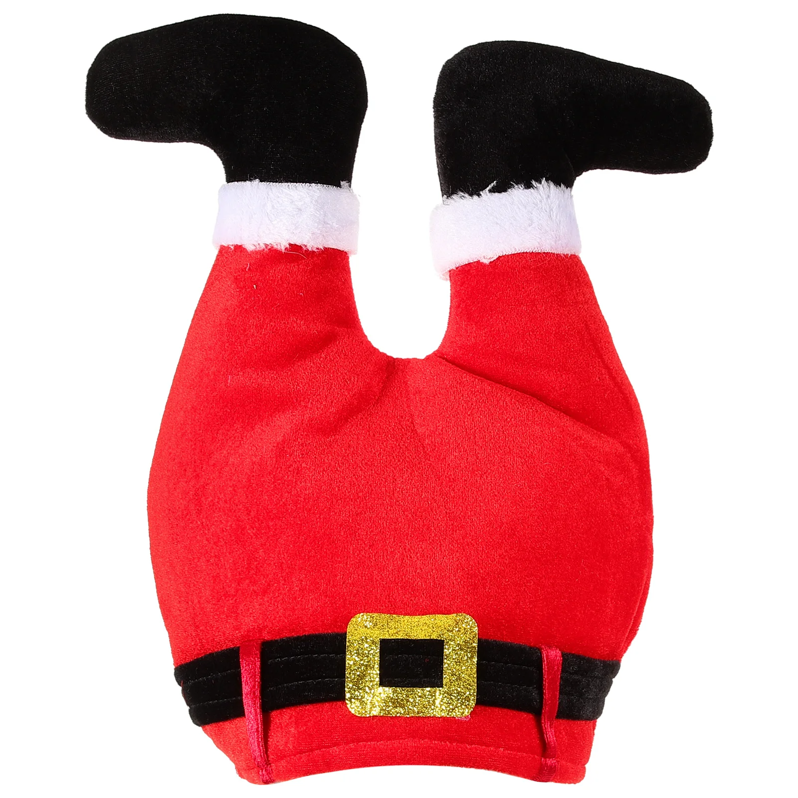 

Santa Hat Xmas Party Costume Family Holiday Novelty Cute Elder Flannel Polyester Christmas Hat Men Women Decoration Cosplay