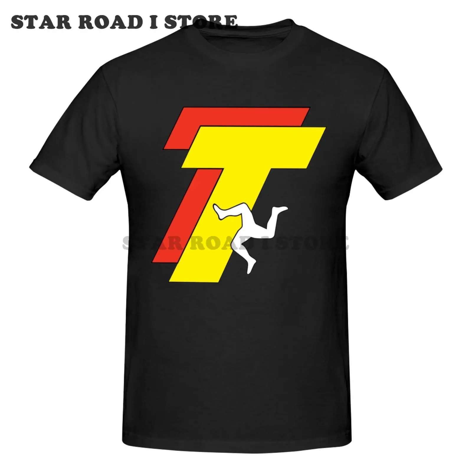 2026 Summer High Quality Men's Tshirt Isle of Man TT Races Skull Helmet T-Shirt 2026 Fashion Tees for Unisex