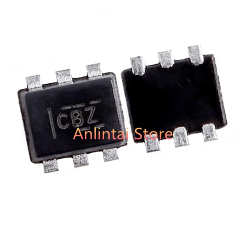 10PCS TMP102AIDRLR  Silkscreen CBZ SOT-563 TMP102  Board Mount Temperature Sensors Lo Pwr Dig Temp Sensor