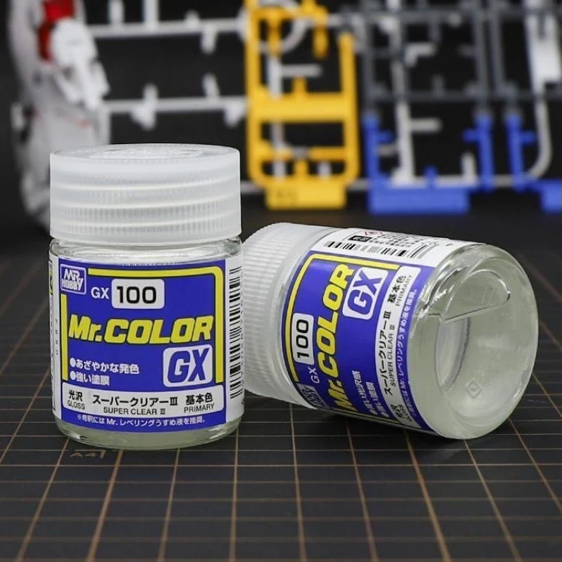 18ML Mr.Hobby Clear Lacquer Paint GX100/112/113/114 Smooth Matte Topcoat Model Protective Varnish for Figure Airbrush Painting