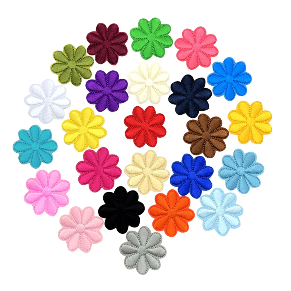 

20pcs Adhesive Cloth Stickers Cartoon Embroidery Patches Applique Sewing Accessories Decorative Chapter Patch