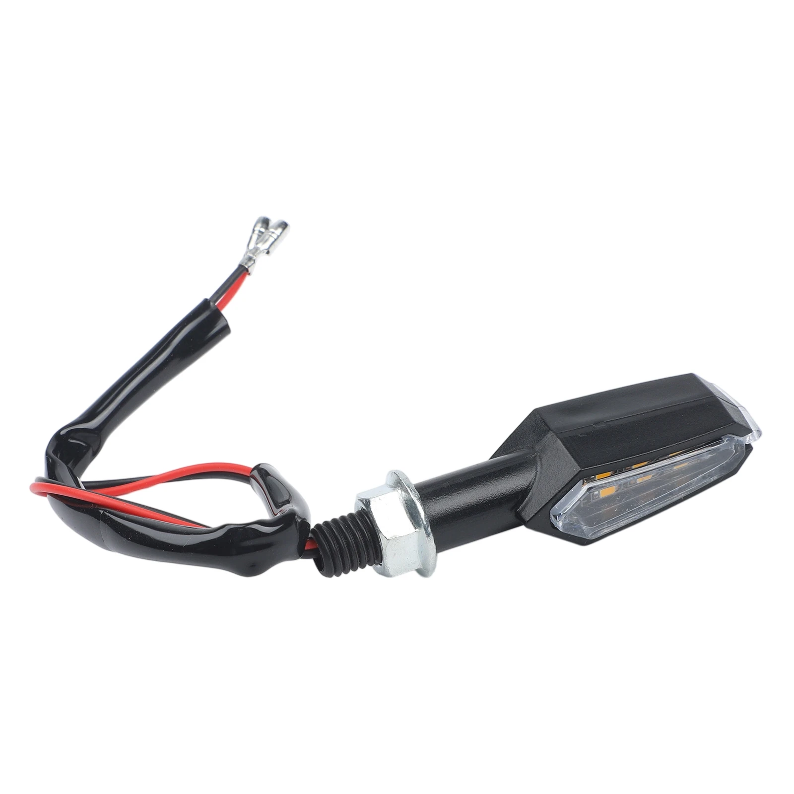 LED Motorcycle Turn Signal Lights with Two Sided Direction Indicators Designed for Weather Resistant Plastic Construction