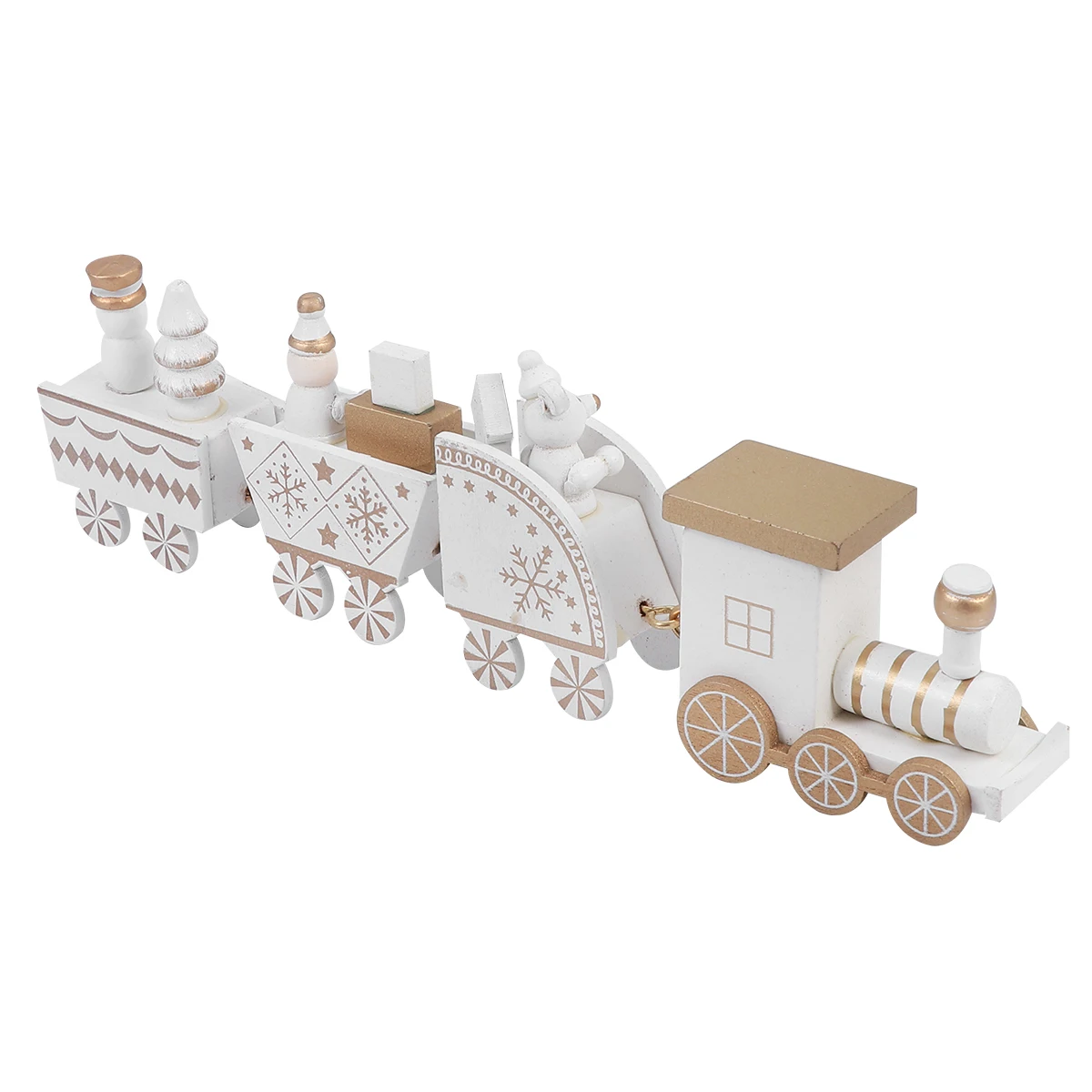 

Wooden Locomotive naments Mini Train Toy Eco Friendly Christmas Decoration Showcase nament Gift Set Non Remote Control Model