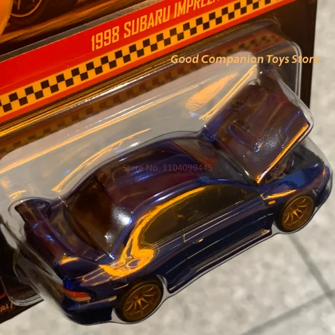 Original 1/64 Hot Wheels Red Line bilmodell RLC 1998 Subaru Impreza 22B-STi version begränsad samlarrumsprydnad leksakspresenter 8 best sales Hot Wheels Subaru WRX STI - №5