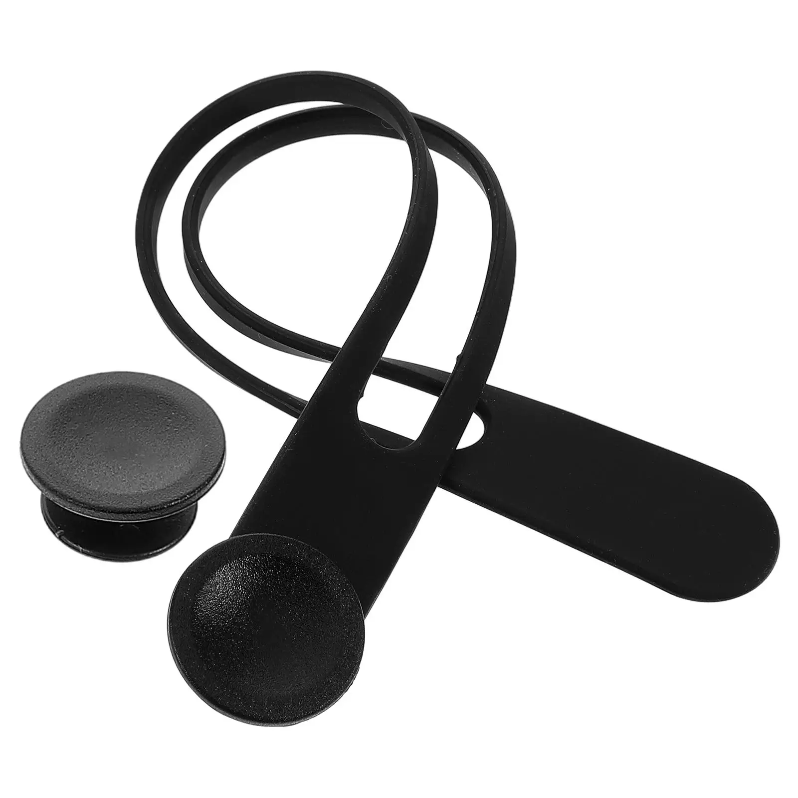 

Silicone Umbrella Straps Retainer Cable Securement Wrap Black Banana Bundlers Adjustable Length Durability Organizer