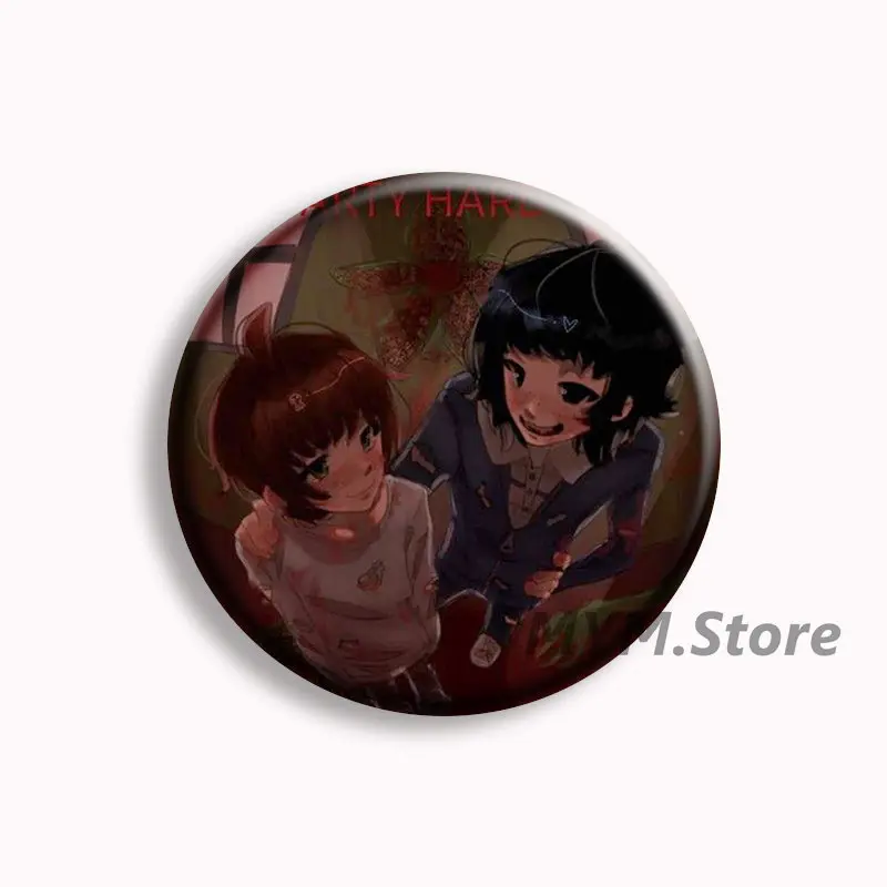 Will and Mike onewheatmark Byler Anime Soft Button Pin One Wheat Mark Fanart Brooch Badge Bag Decor Fans Collect Gifts