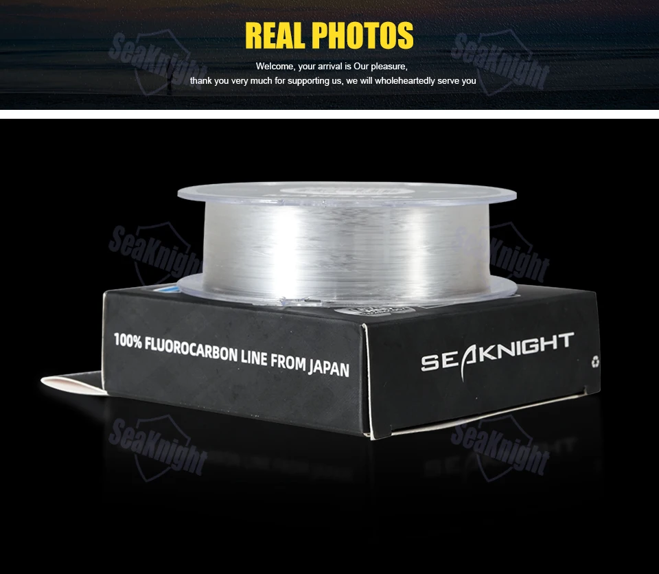 SeaKnight Carbonfaser-Fluorocarbon-Leine 100M Stärke 3-35LB Sinkleine Großhandel Abriebfestigkeit – Detail 8