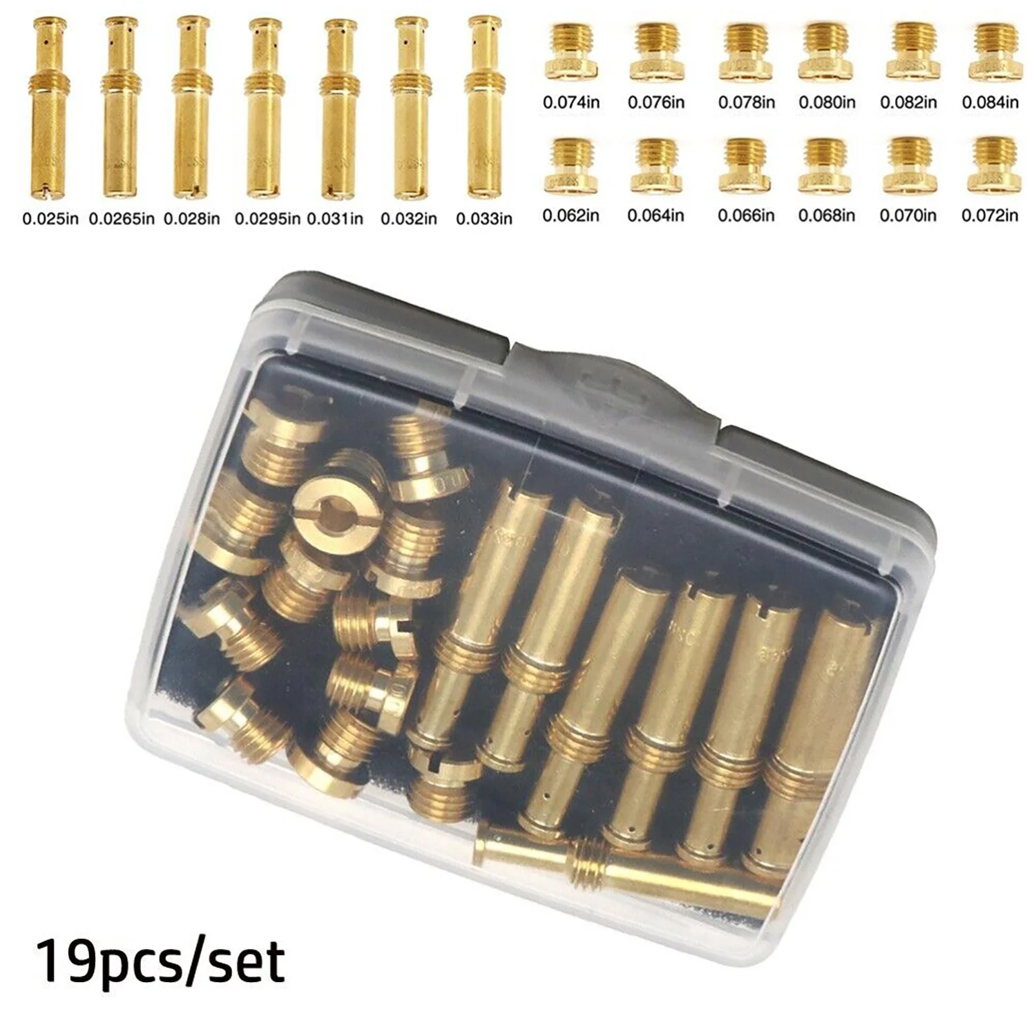 1Set/19 Pcs Jet Assortment Kit For S&S Cycle Super B E G Carbs Carburetors High Quality Car Replacement Parts