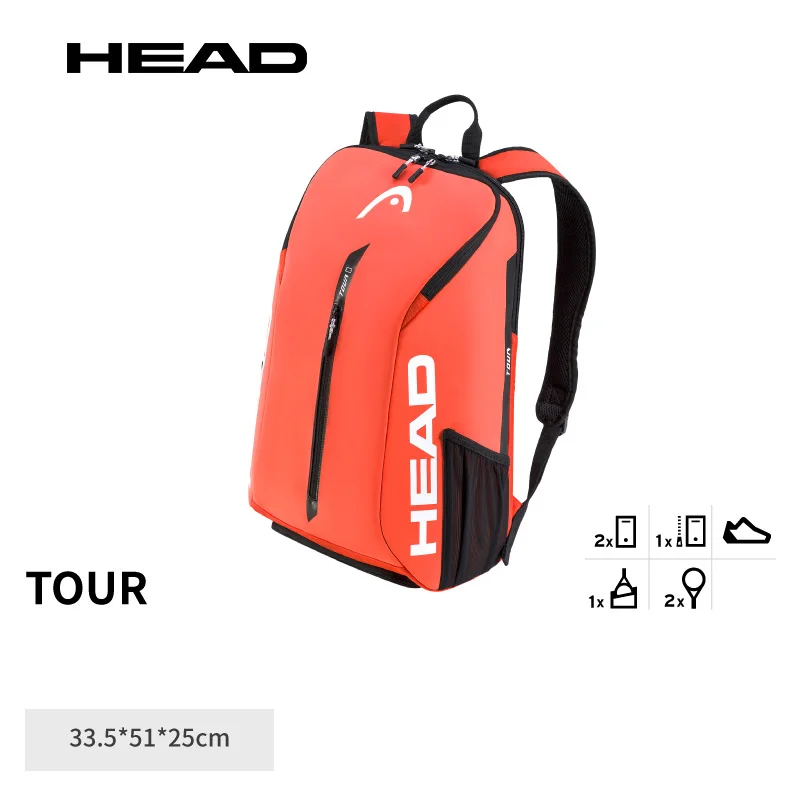 Head Tour Serie 1-2 Pack Rucksack Tennis schläger Tasche Turnier Sport Rucksack