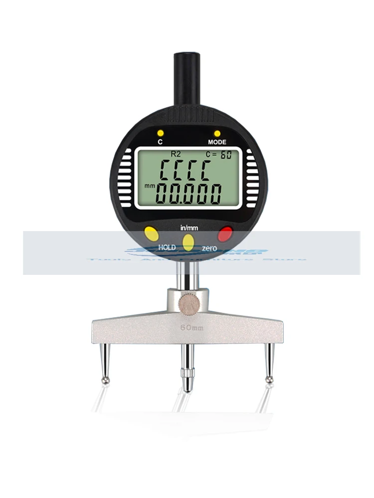 High-Precision Digital Display Radius Gauge Radian Measuring Gauge R-Ruler Inner and Outer Circle Gauge Arc Measuring Instrument