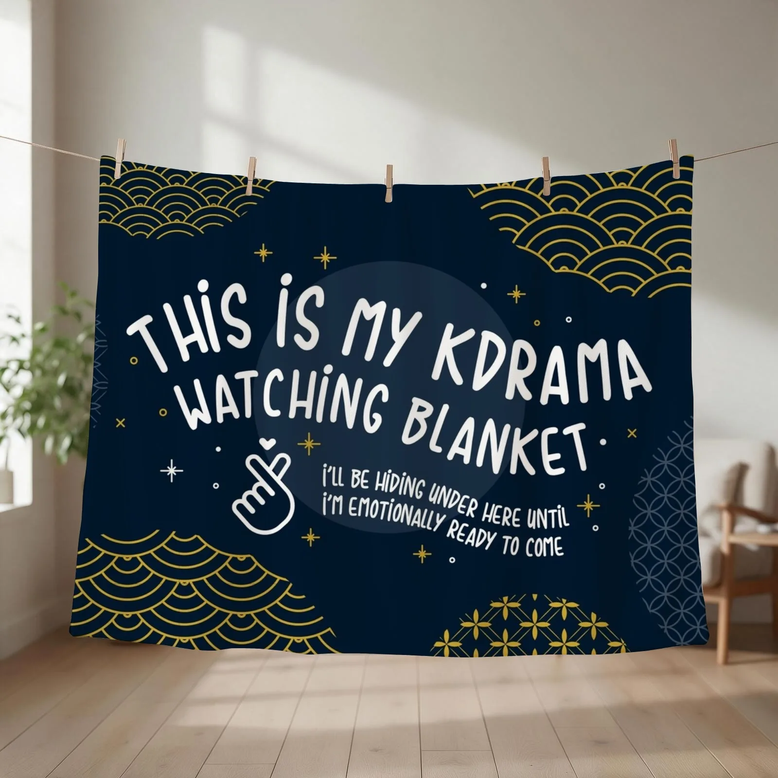 This is My Kdrama Watching Blanket Gift for Kdrama Fans Throw Blanket Picnic bed plaid warm for winter Blankets