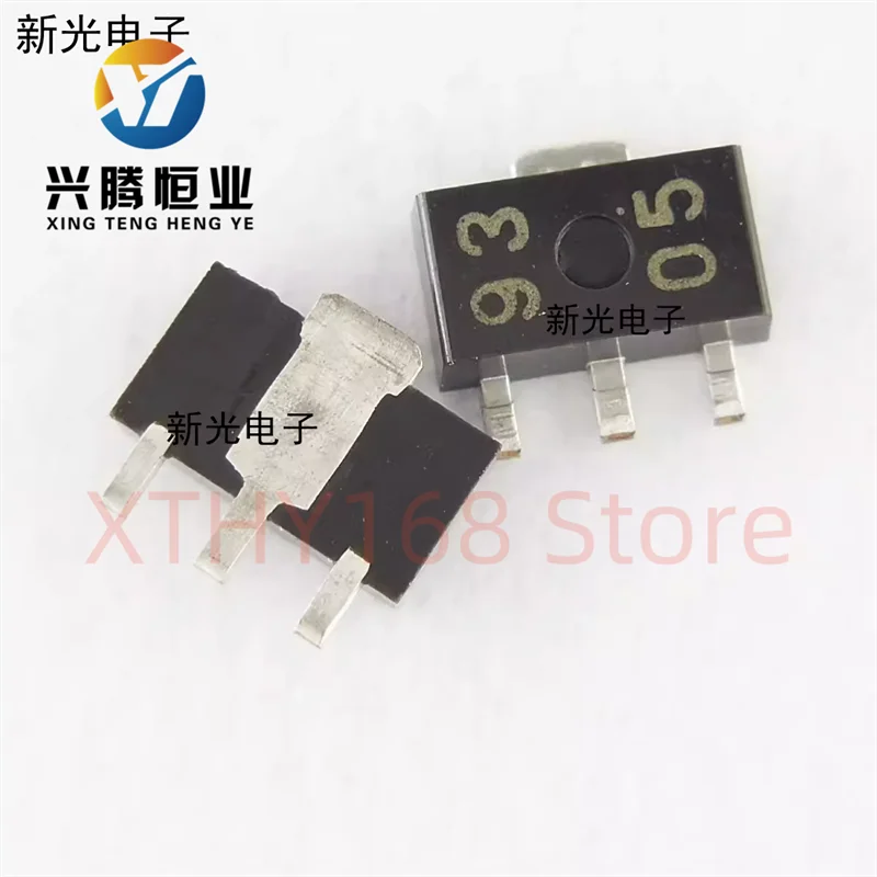 5PCS/Lot New OriginaI UPC1093T-E1 UPC1093T silk screen 93 SOT89 adjustable voltage regulator