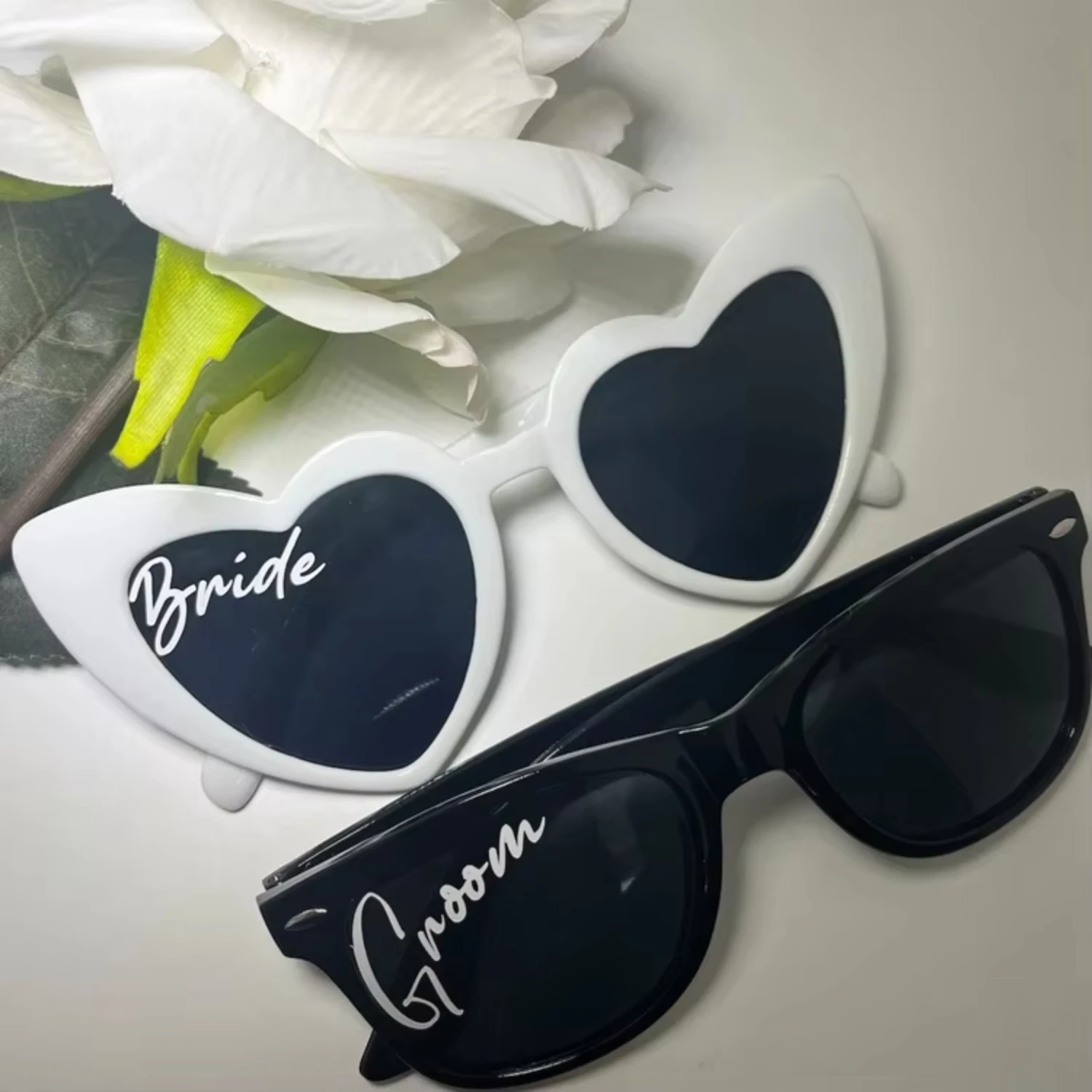 Bride and Groom Sunglasses for Bachelorette Party Wedding Accessories Brides Grooms Glasses for Beach Wedding Must Haves