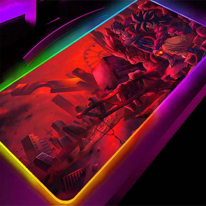 RGB الكمبيوتر Varmilo لوحة المفاتيح LED ماوس الوسادة D-Dragon الكرة قفل حافة الخلفية الألعاب اكسسوارات ألعاب السجاد مكتب حصيرة ماوس #2