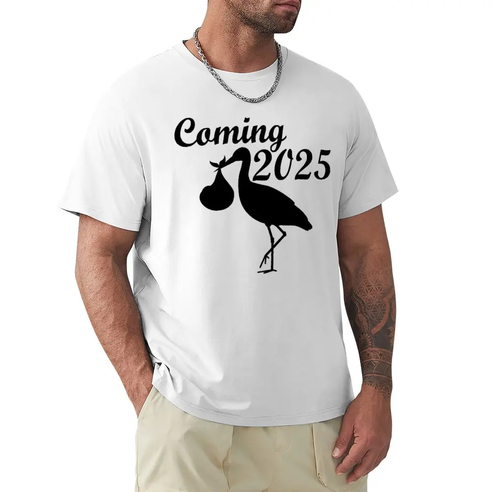 Mother's Day Baby Coming In 2025 Stork Brings The Baby T-shirt Crewneck Sports T-shirts Graphic Cool Home Funny Vintag Eur Size