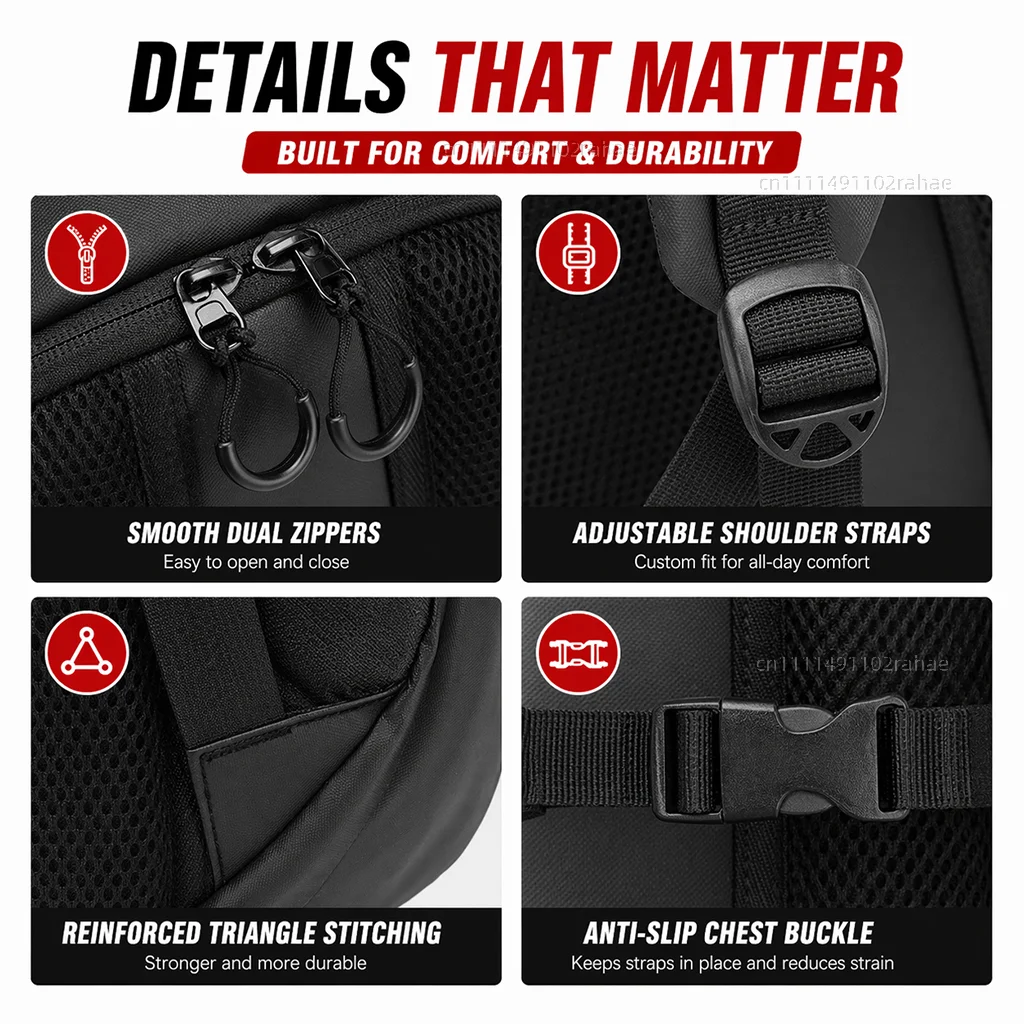 Knight Backpack Motorcycle Helmet Bag Travel Equipment Waterproof Large Capacity For Harley Davidson ADV 1250 PA1250 Special view 5